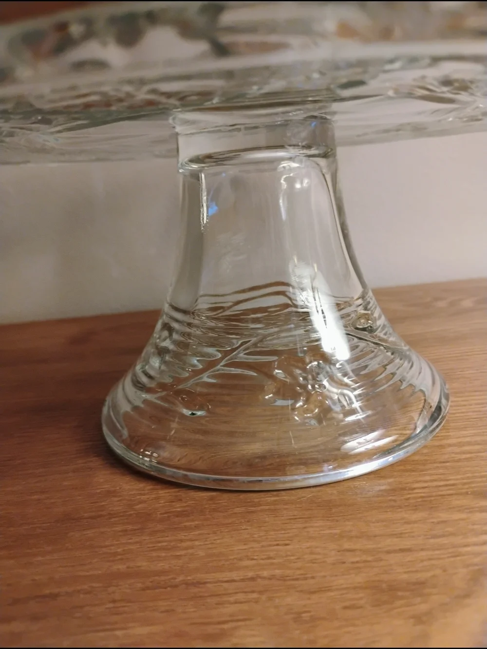 Anchor Hocking Clear Glass Pedestal Cake Plate